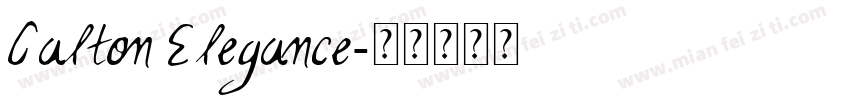 Calton Elegance字体转换